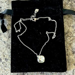 Swarovski White Crystal Pendant Necklace